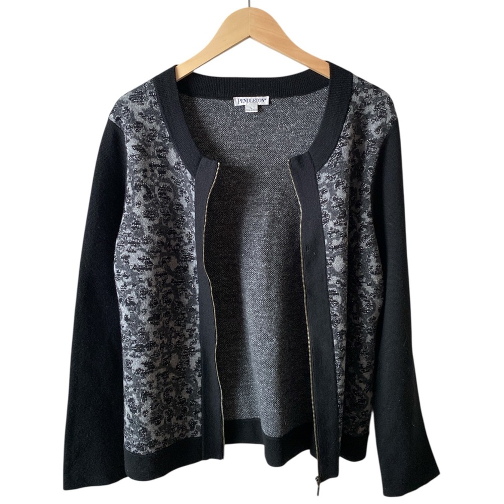 Pendleton Women’s Merino Lamb Wool Blend Leopard … - image 2